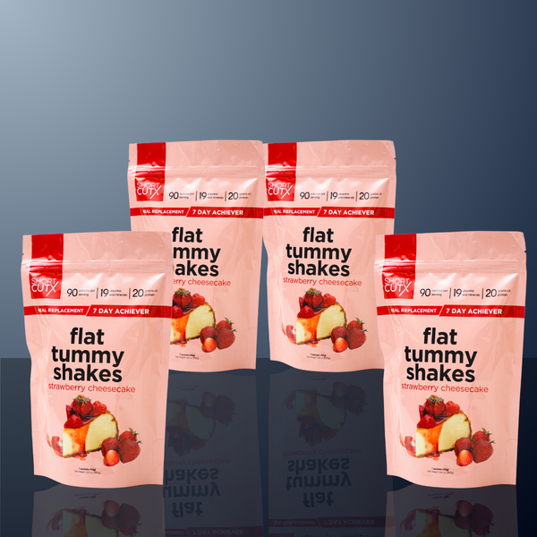 Bundle of 4 - Shortcutx Strawberry Cheesecake Flat Tummy Shakes